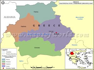 Western Macedonia map